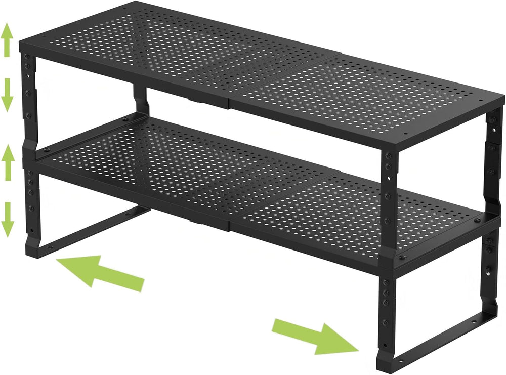 Jojocross Expandable Adjustable Stackable Kitchen Organizer, Spice Rack