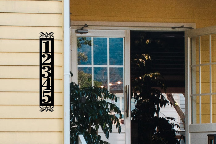 Custom Vertical House Numbers for Outside, Personalized Vertical Address Numbers for House, Vertical Metal House Numbers Sign, Vertical Address Plaque, Housewarming Gifts for New House