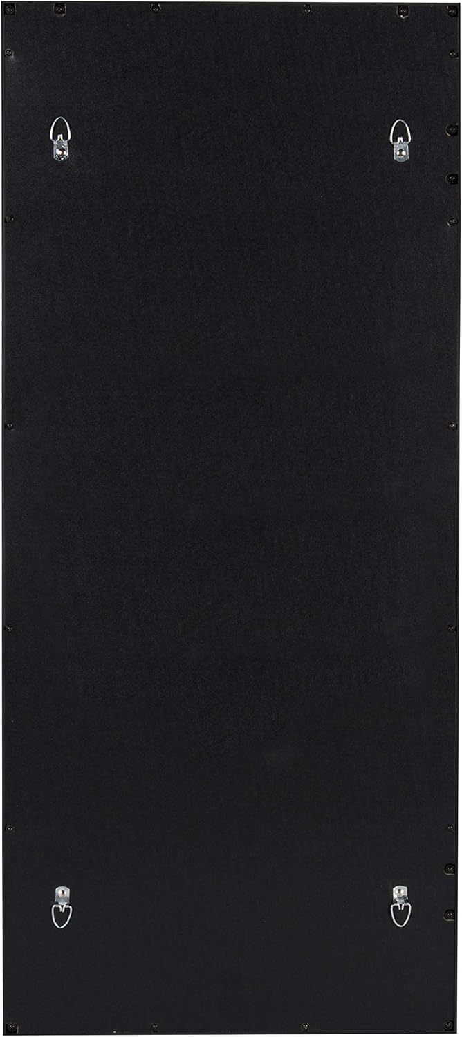 Kate and Laurel Cassat Modern Casual Window Wall Accent Mirror, Black