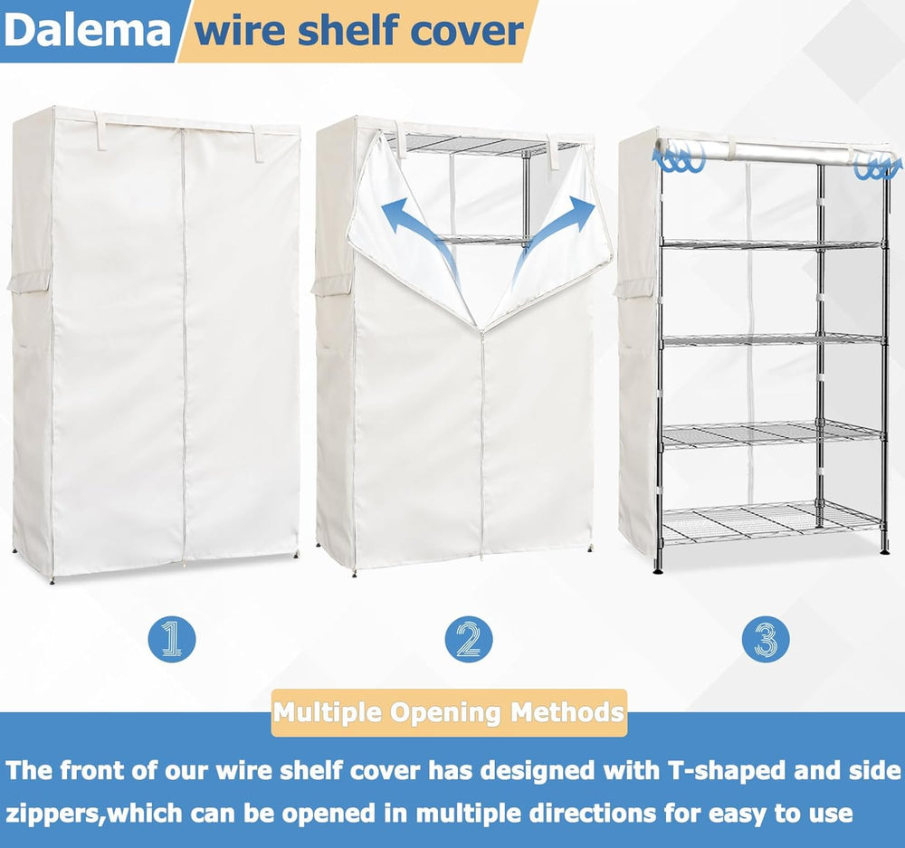 Waterproof Shelf Cover,Outdoor 600D Heavy Duty Dustproof Storage Shelves Cove...