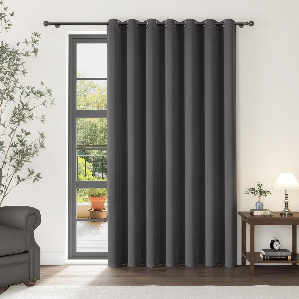 ChrisDowa Room Divider Curtains 84 Inches Long Sliding Door Curtain 1 Panel