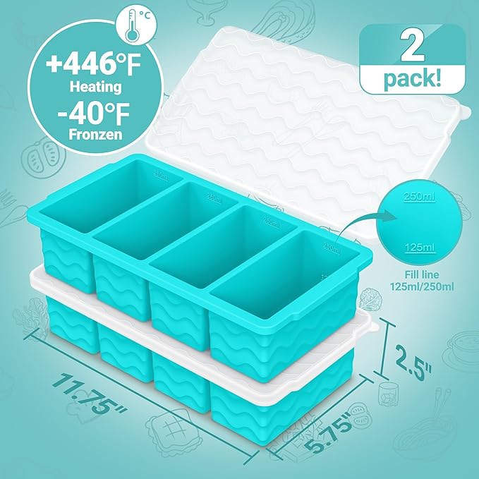 Doasuwish Silicone Freezer Molds