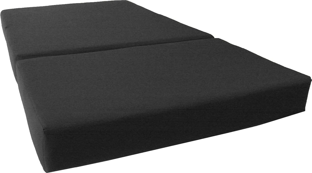 D&D Futon Furniture Black Trifold Foam Beds, Shikibuton, Tatami Cushion T...