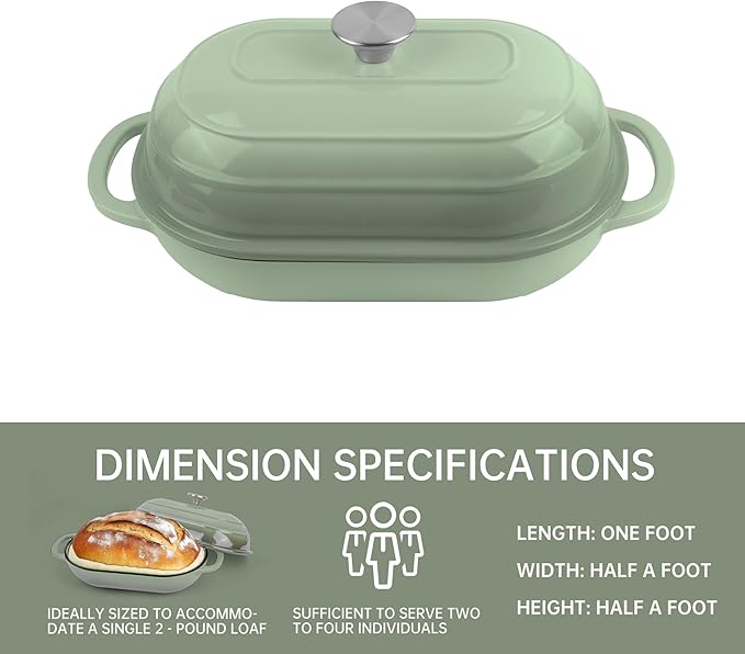 Premium Enameled Cast Iron Dutch Oven