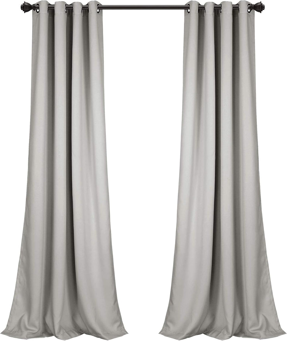 Lush Decor Insulated Grommet Blackout Window Curtain Panels, Pair, 52" W...
