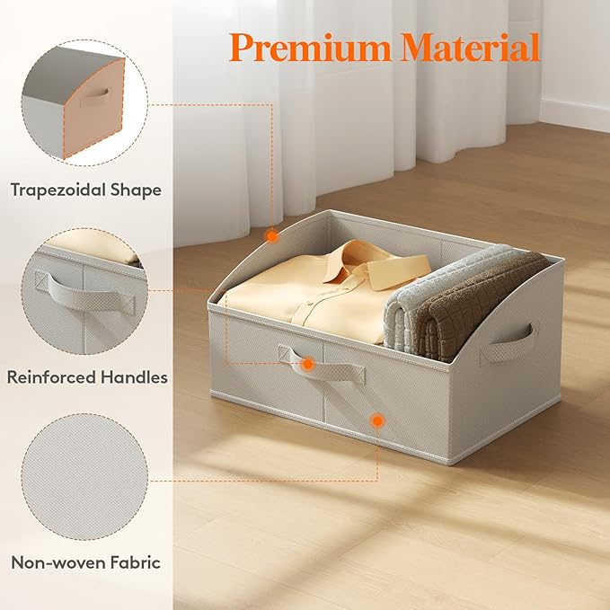 Lifewit Trapezoid Closet Storage Bins