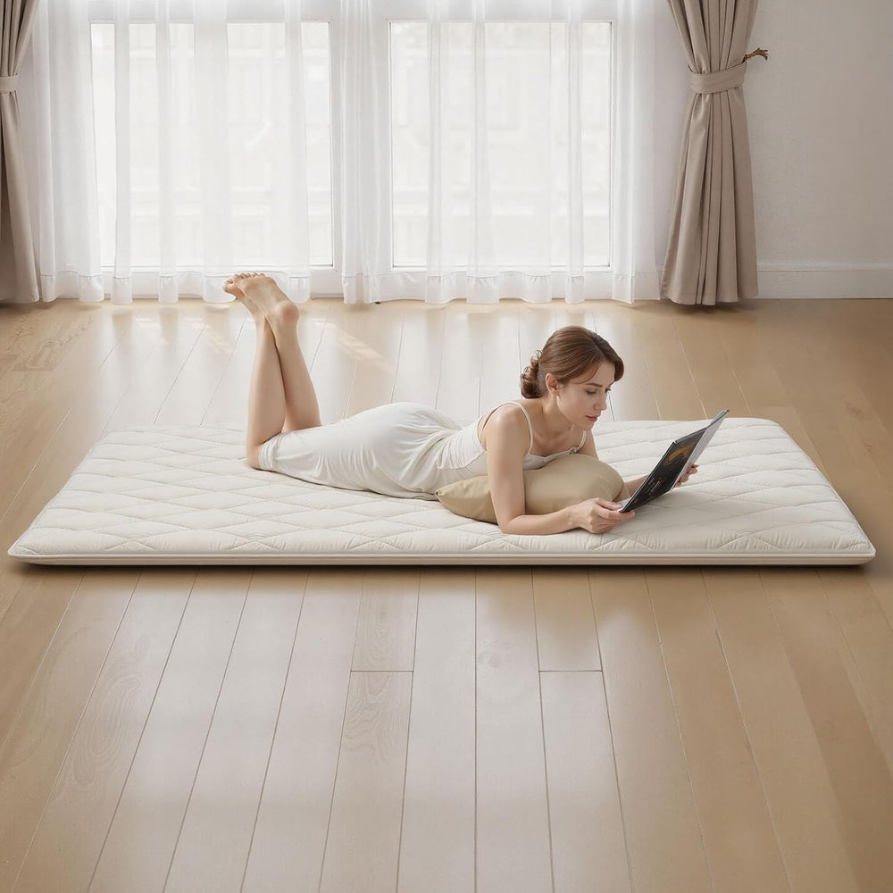 VEVOR Japanese Floor Mattress, Futon Mattress, 100% High Density Comfortable ...