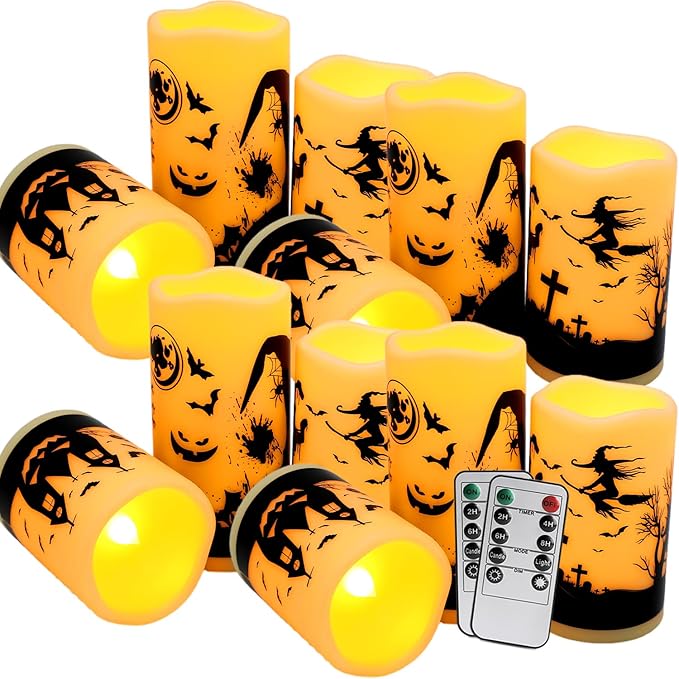 12-Pack Waterproof -Flameless Led Candles,Remote Control and Timer Functions ...
