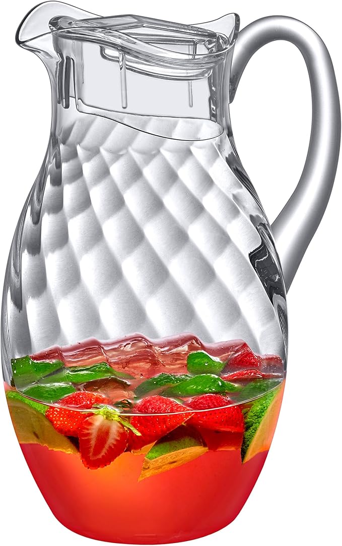 Amazing Abby - Bubbly Whirly Grand - Plastic Pitcher, Fridge Jug, Shatter-Proof