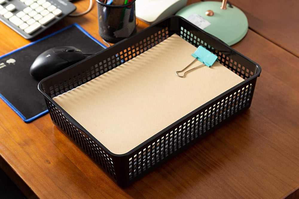 Aebeky A4 Size Plastic Paper Storage Trays,Desktop File Organizer Baskets,6-P...