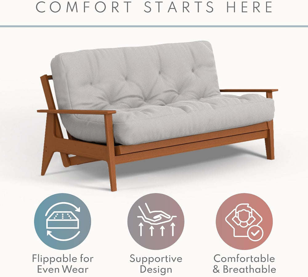 Royal Sleep Products by The Futon Factory 6 inch Foam Futon Mattress - Solid ...