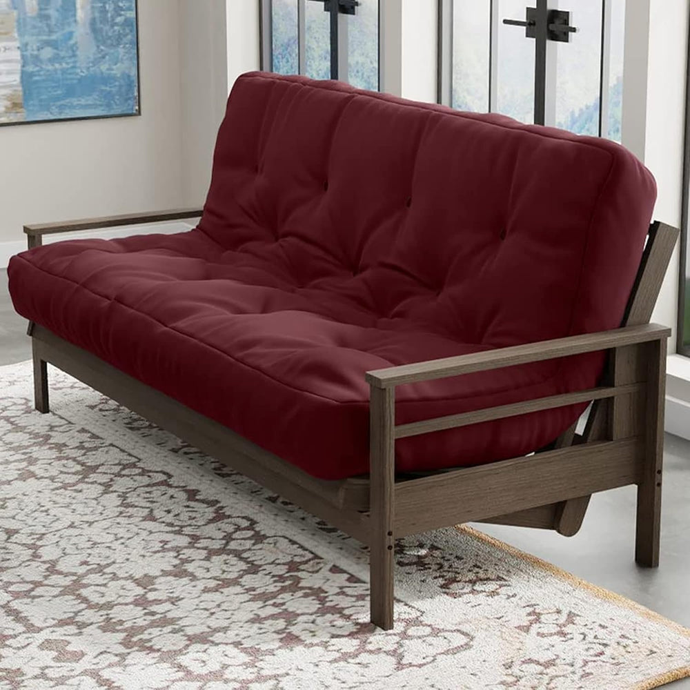 Loosh Home | 8" Full Size Futon Sofa Bed Memory Foam Mattress - USA Made...