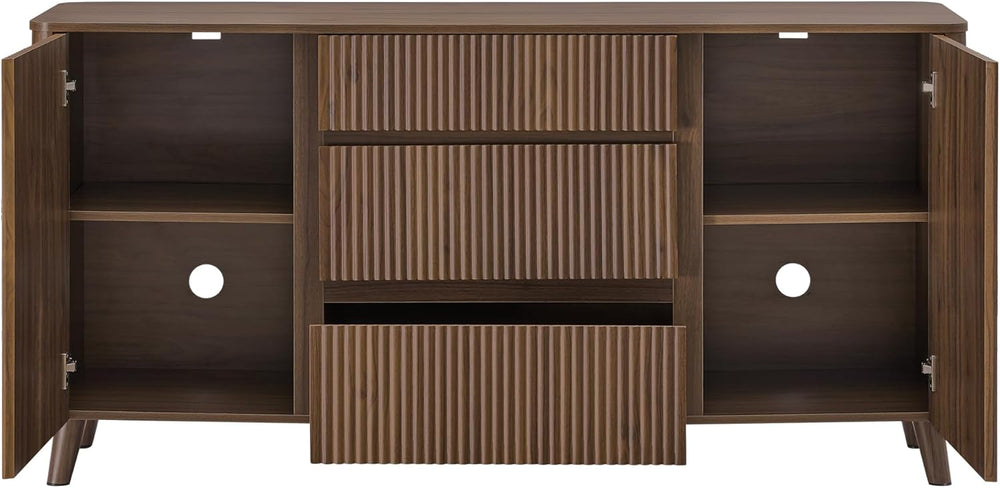 CHITA 62" Sideboard Buffet Cabinet with Storage, Living Room Accent Cabi...