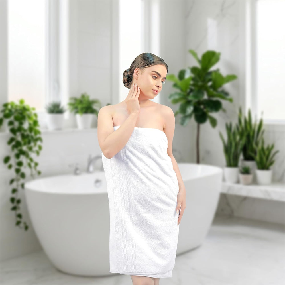 Bath Towels Set of 4 Extra Large Towels Set, 30x60 in, 100% Uzbek Cotton 600 ...
