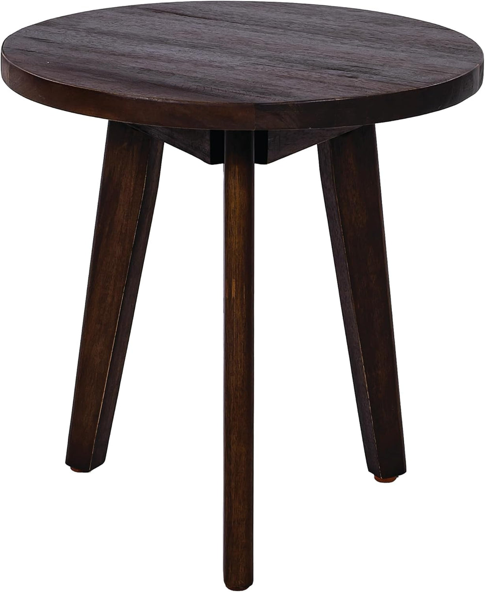 Christopher Knight Home Sante Round Outdoor Side Table, Acacia Wood Small Out...