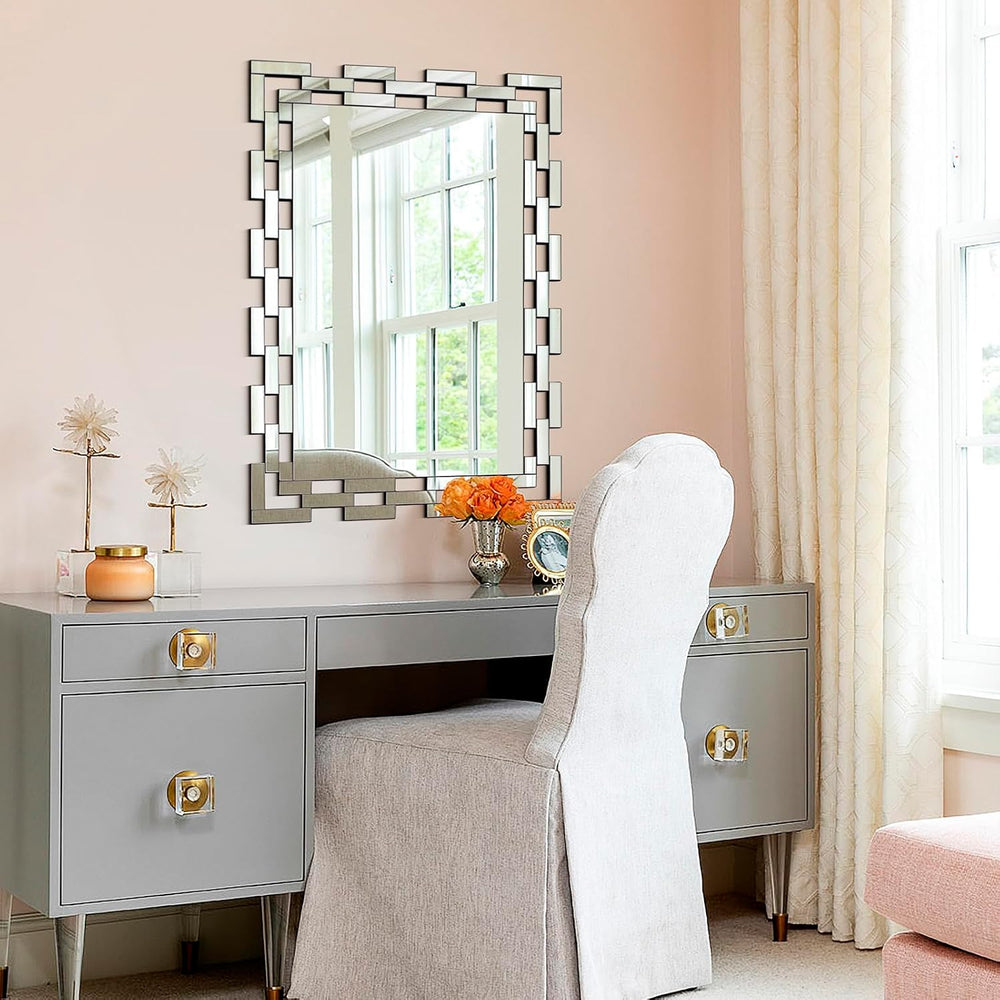 Chende Decorative Mirrors for Wall, 40''X28'' Large Bathroom ...
