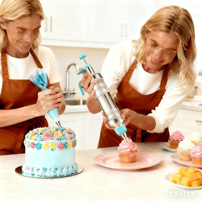 Gawren-H&E 208 PCS Cake Decorating Kit, Baking Supplies