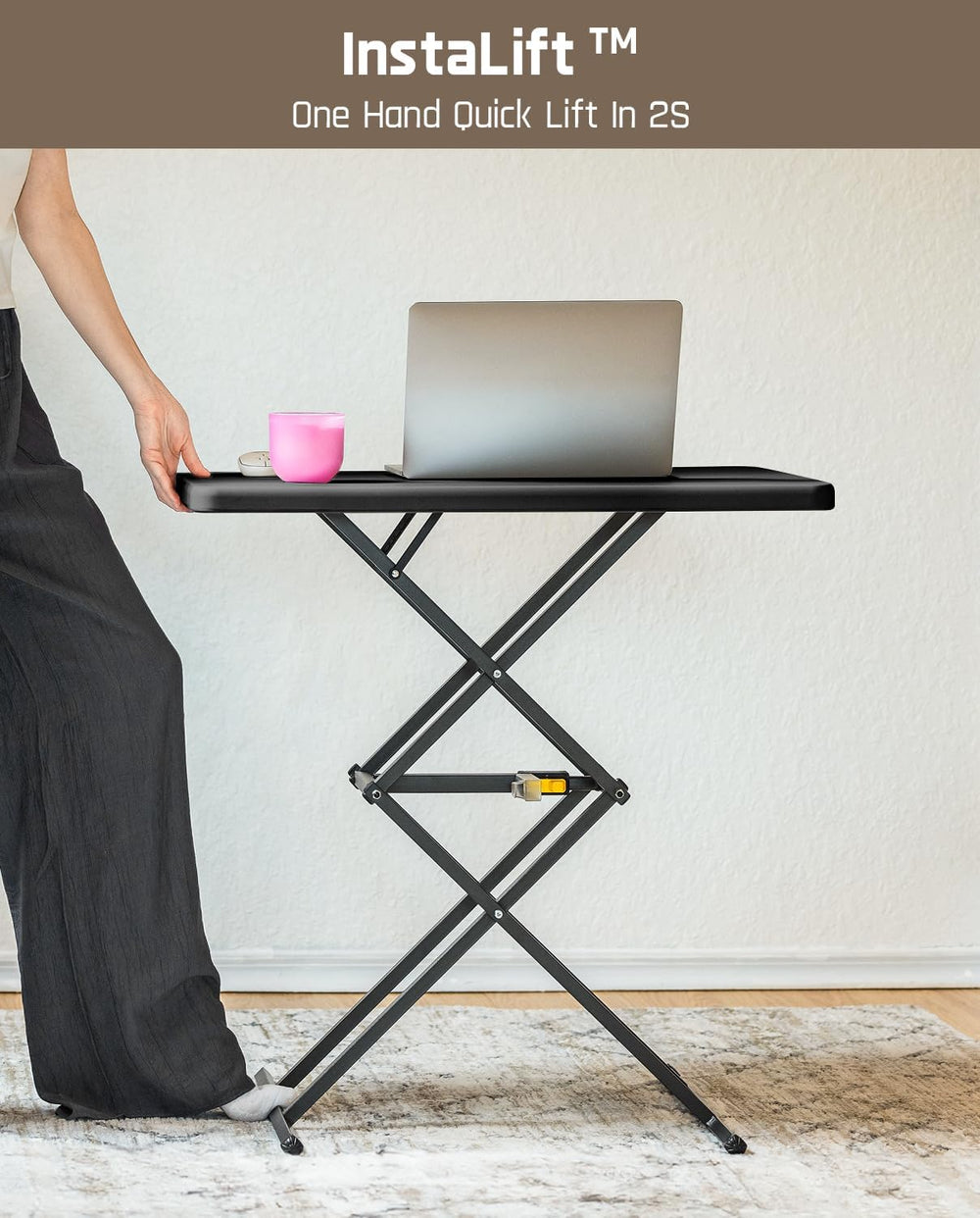 FanttikOutdoor Folding Table 2-Second One-Hand Height Adjustment, 3 Settings,...