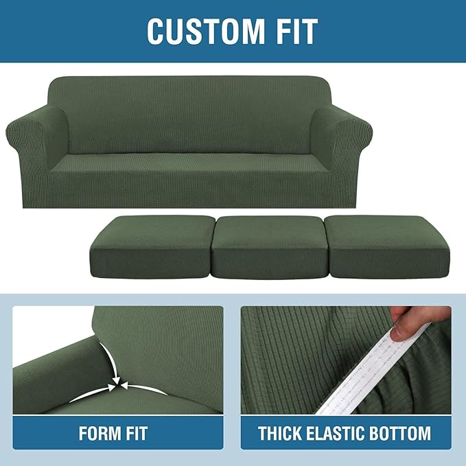 H.VERSAILTEX 4 Piece Stretch Sofa Covers
