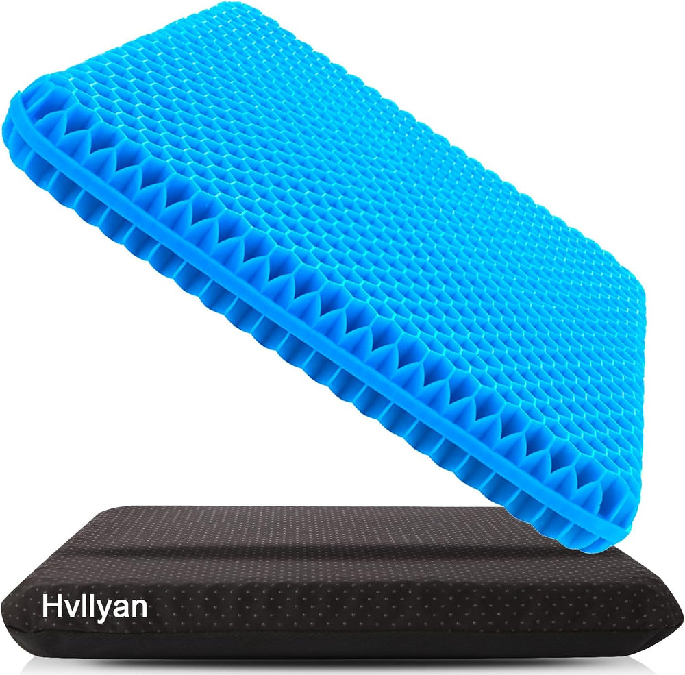Gel Seat Cushion for Long Sitting, (Thick & Large) Cushion for Wheelchair