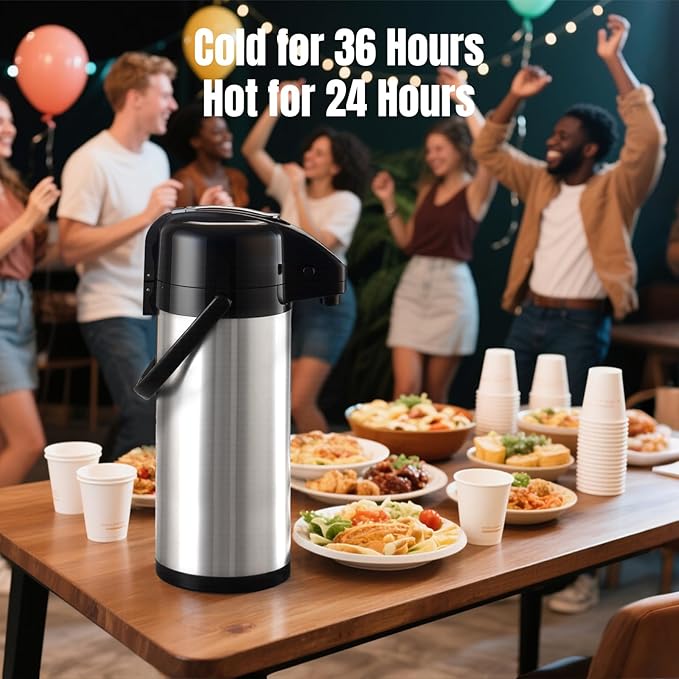 PARACITY Upgraded Airpot Coffee Carafe