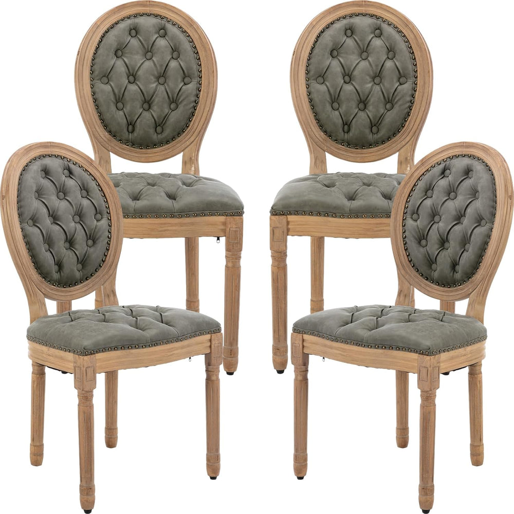 French Country Dining Chairs Set of 4, Olive Kitchen & Dining Room Chairs...