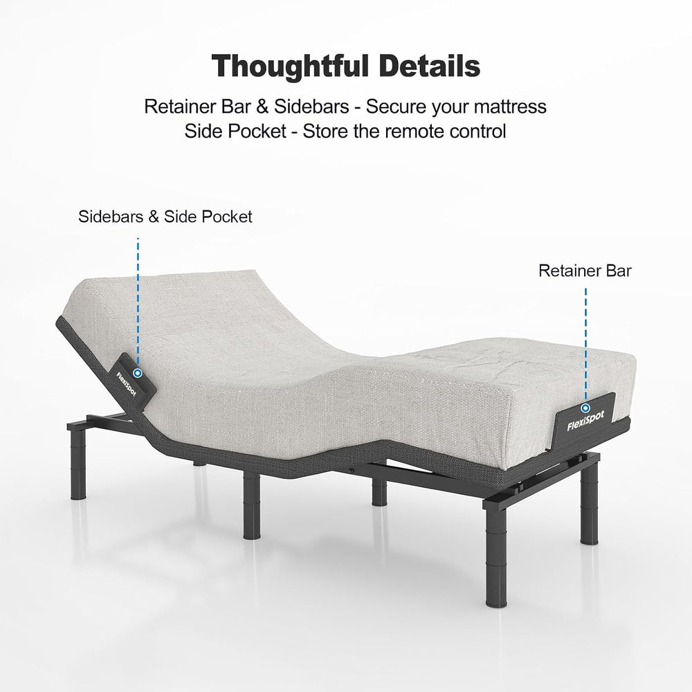 FLEXISPOT Twin XL Adjustable Bed Base with Massage