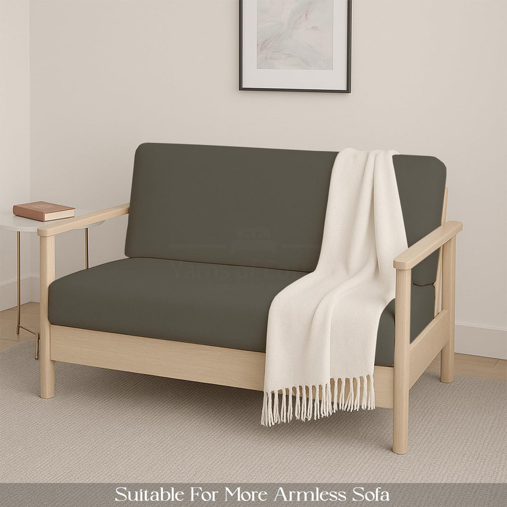 Queen Size Foldable Armless Futon Covers - Microfiber Futon Slipcovers Furnit...