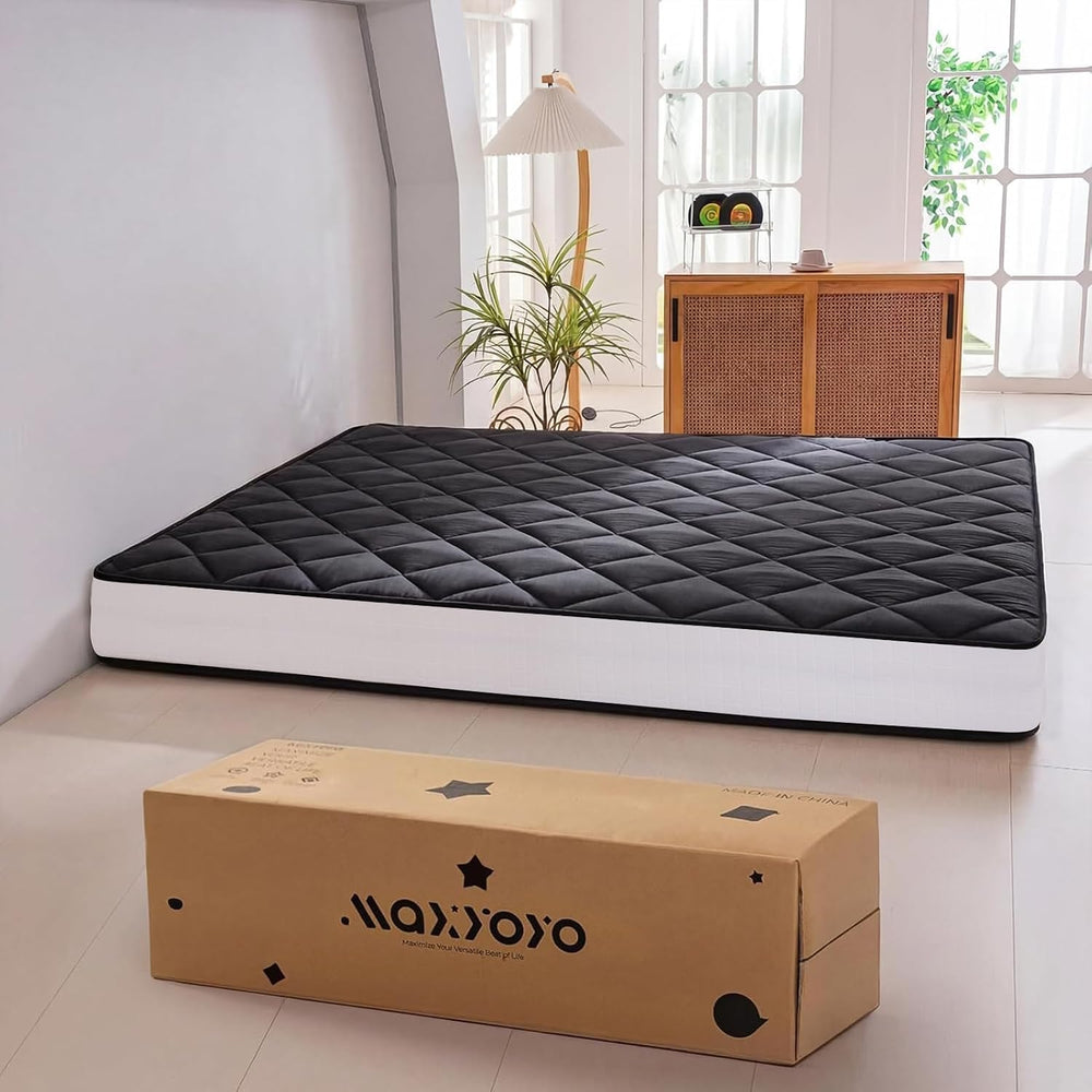 MAXYOYO 6" Extra Thick Japanese Futon Floor Mattress Foldable Queen Size