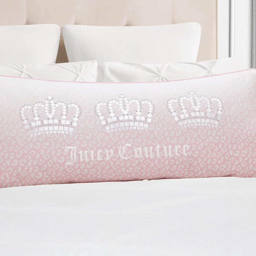 Juicy Couture Royal Crowns 16" x 36" Decorative Pillow, Light Pink ...