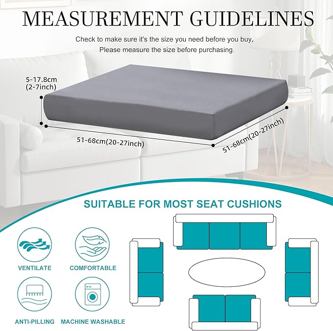 14Pcs Stretch Patio Cushion Covers, Outdoor Couch Covers Replacement, Outdoor