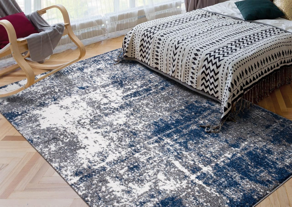 Keen Home Design Abstract Non-Shedding Area Rug, Soft Thick Pile, 4x6