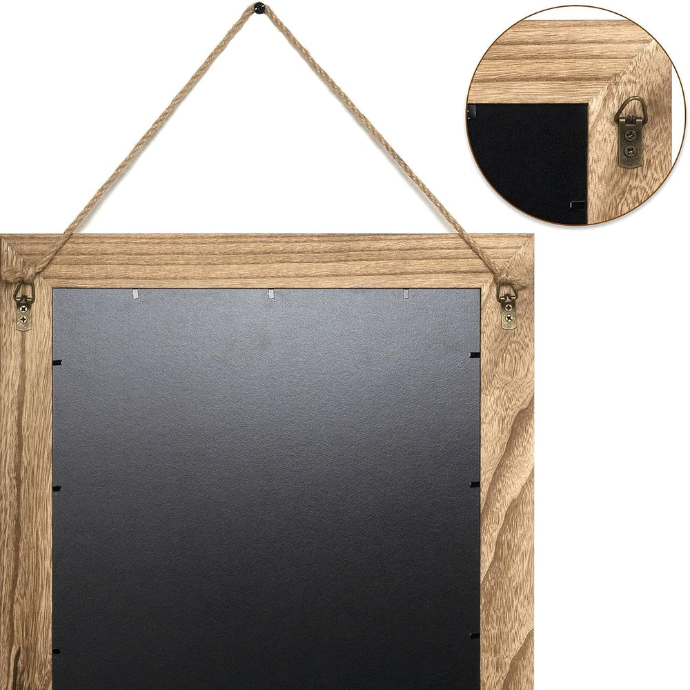Emfogo Wall Mirror with Shelf, 20 x 16 inch Farmhouse Decor Wall Mirror Hangi...