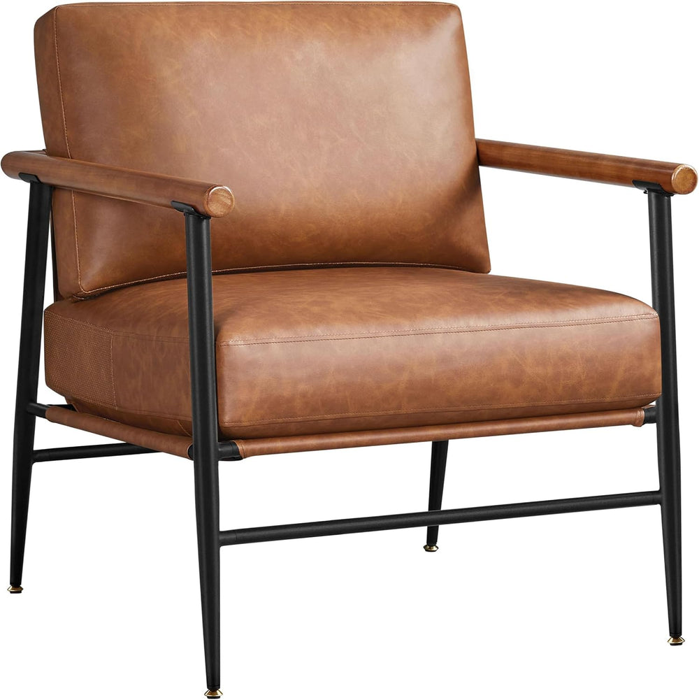 Yaheetech Accent Chair, Modern Living Room Chair, Retro Brown