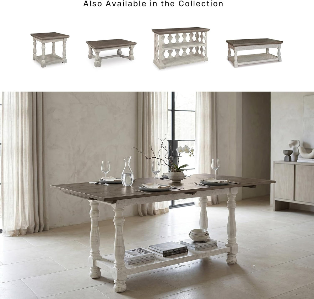 Signature Design by Ashley 1-Piece Farmhouse Sofa Table, Flip Top
