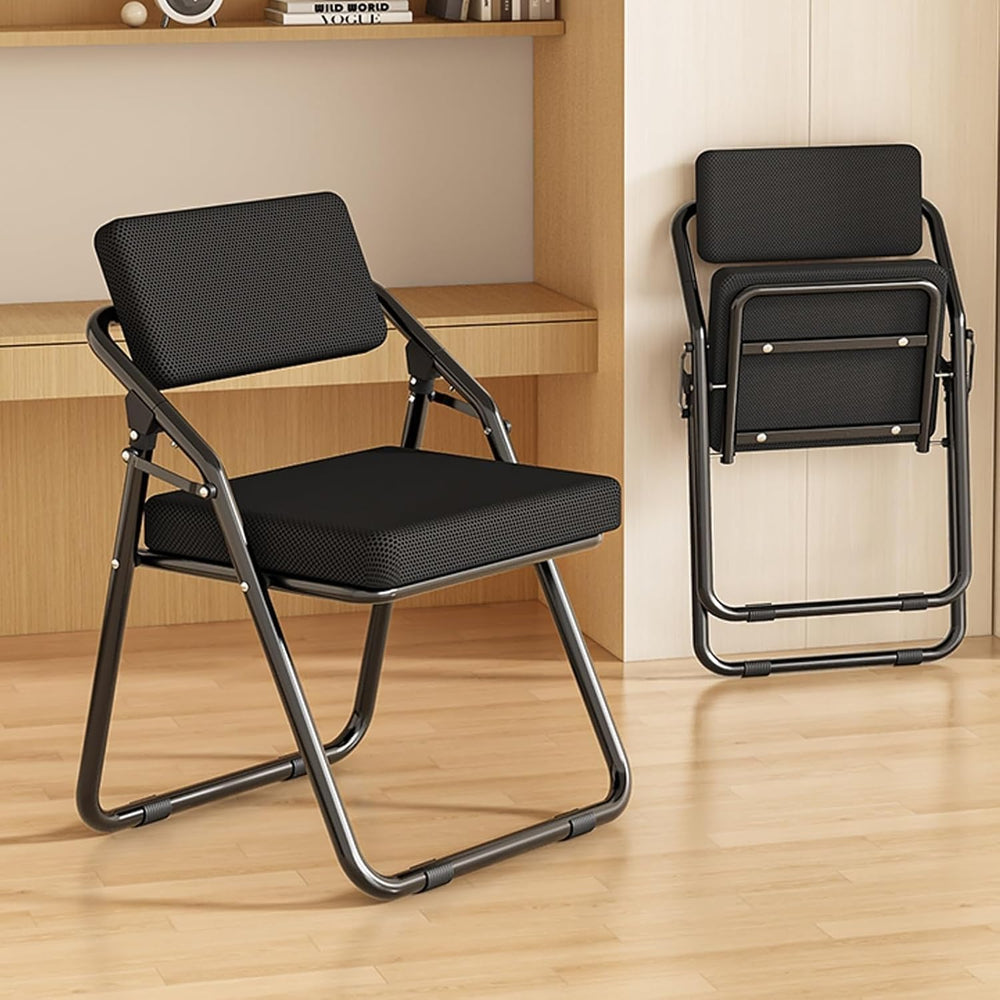 Portable Mesh Foldable Chair, Ergonomic Folding Dining, Comfortable Breathabl...