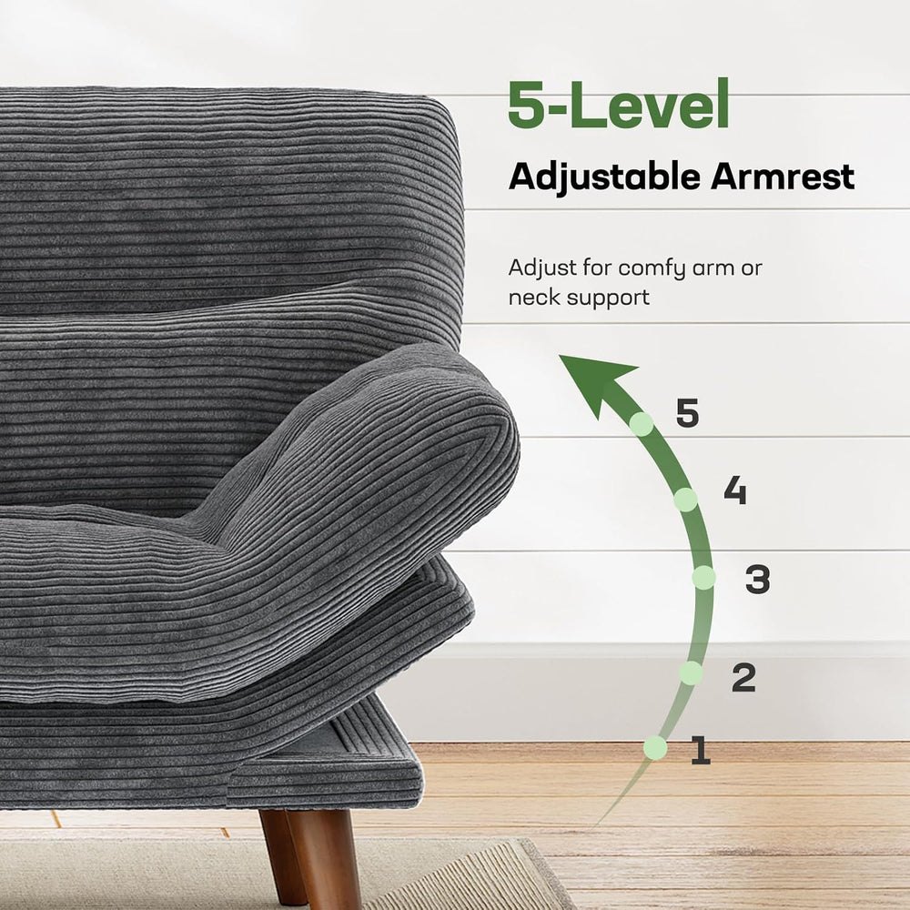 Marsail 66.02" Futon Sofa Bed, Convertible Couch & Sleeper Sofa, Lig...