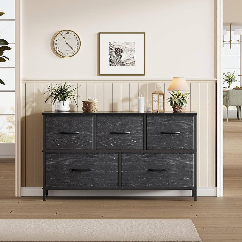 OLIXIS 5 Drawer Dresser for Bedroom, Storage Organizer Unit for Closet