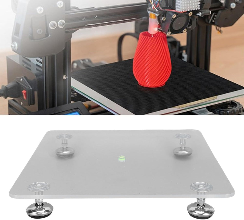 Sunicon Resin Leveling Platform, 29x26cm Acrylic Resin Leveling Table with He...