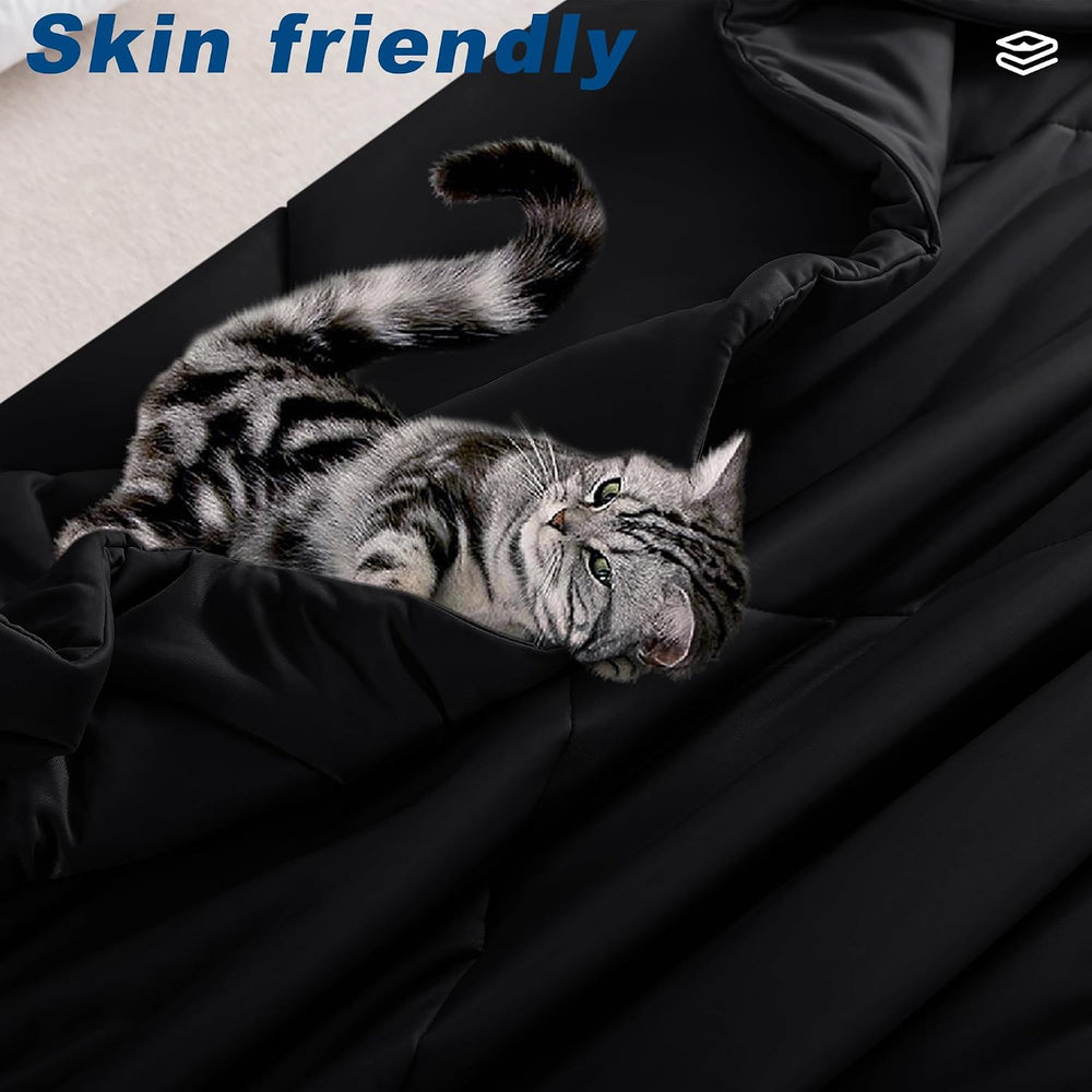 Cooling Comforter Queen Size, Double-Sided Cold Tech Fabric Quilted Bed Comfo...