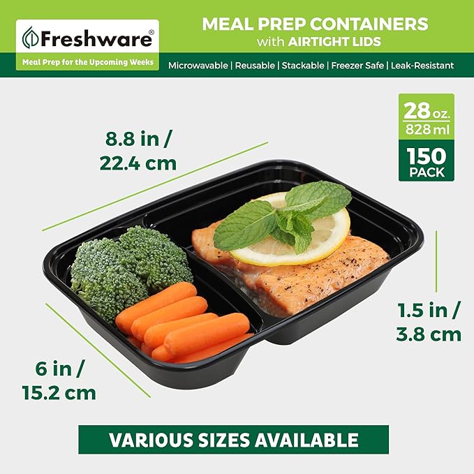 Freshware Meal Prep Containers
