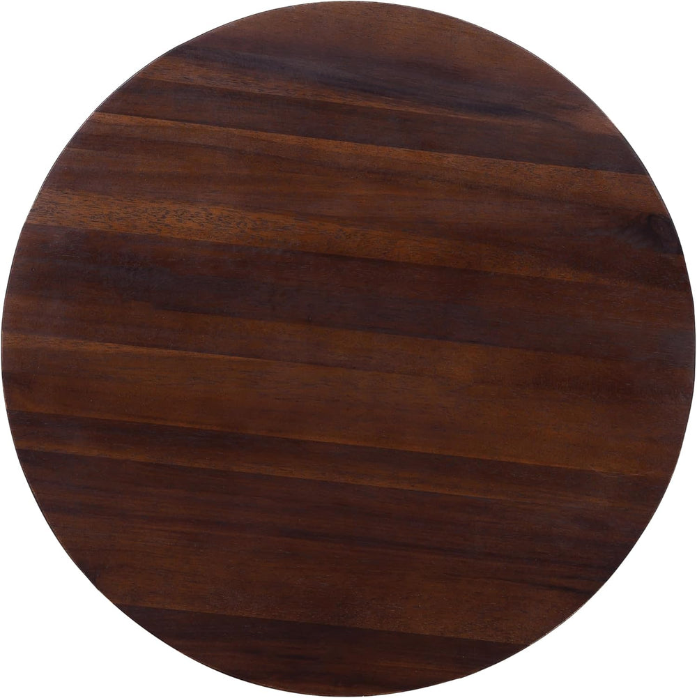 Christopher Knight Home Sante Round Outdoor Side Table, Acacia Wood Small Out...