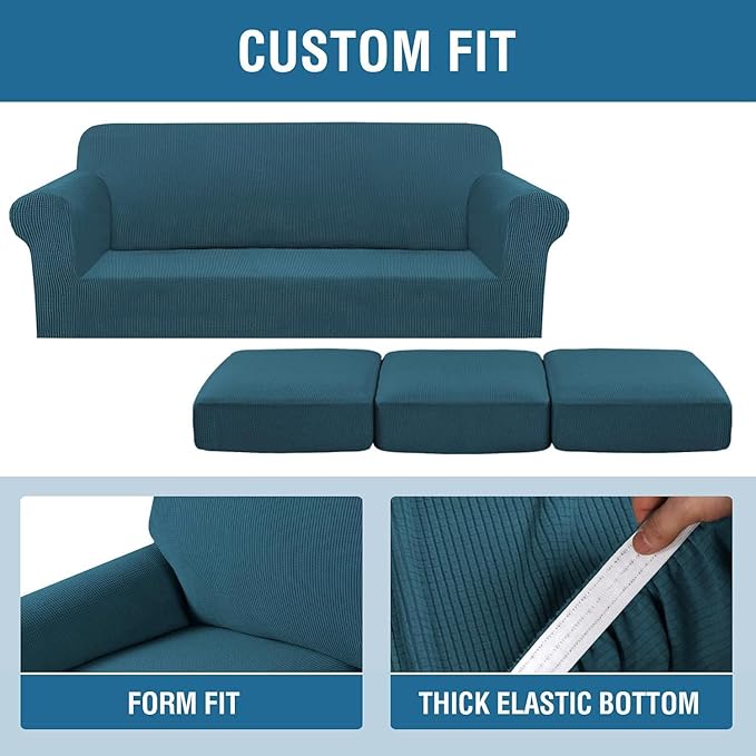 H.VERSAILTEX 4 Piece Stretch Sofa Covers