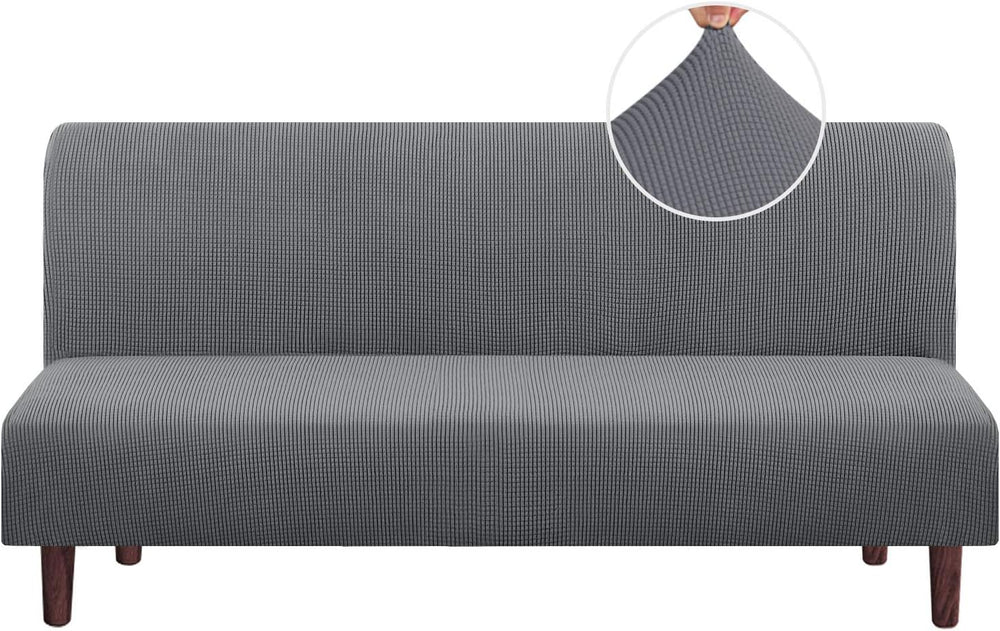 PrinceDeco Stretch Armless Futon Cover Futon Slipcover Full Queen Couch Cover...