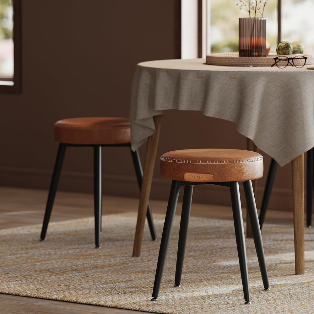 VASAGLE EKHO Collection - Dining Chairs Stools Set of 2, Upholstered Kitchen ...