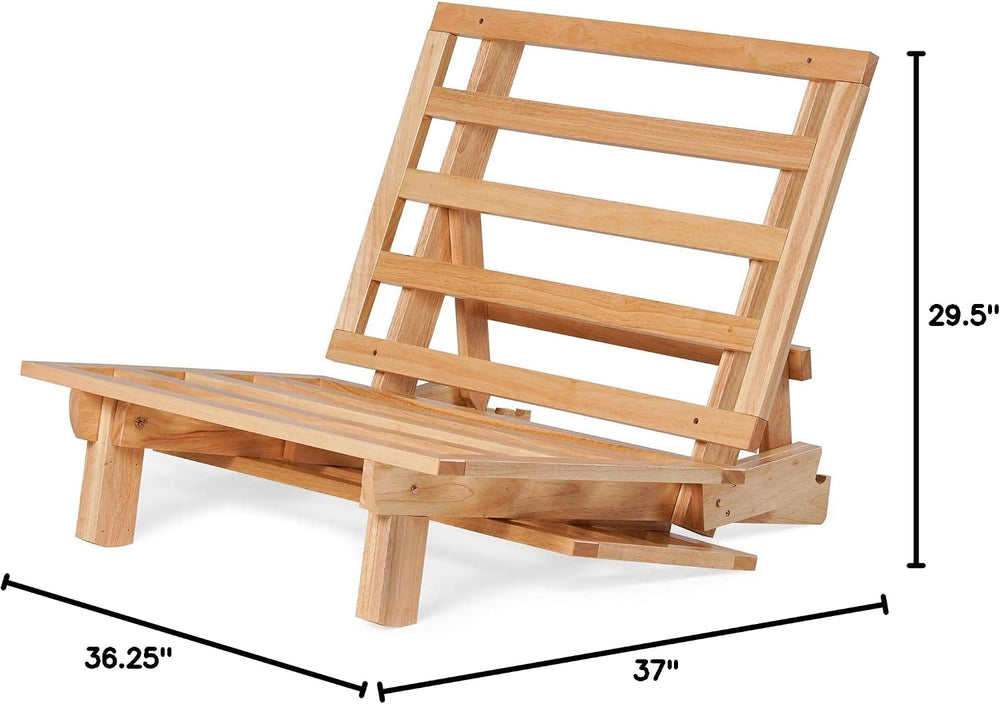 Nirvana Futons Space Saver Small Futon Sofa Bed, Sleeper Chair Lounger - (Twi...