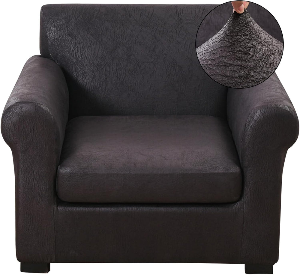 FUANGUI 2 Piece Chair Covers Armchair Arm Covers Chair Couch Covers