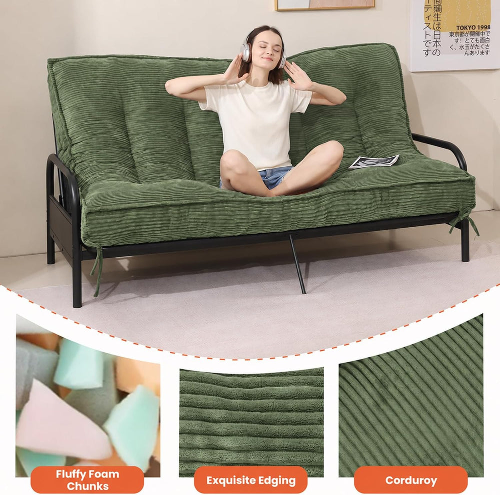 Erament 8 Inch Futon Mattress Full Size, Futons Sofa Bed Convertibel Sleeper ...