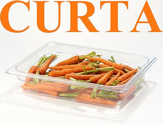 CURTA 6-Pack 1/2 Size 2.5" Deep NSF Polycarbonate Food Pans | Dishwasher...
