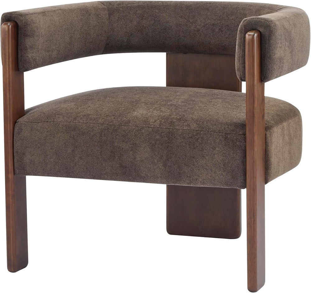Christopher Knight Home Nettie Modern Accent Chair for Living Room, Velvet Fa...